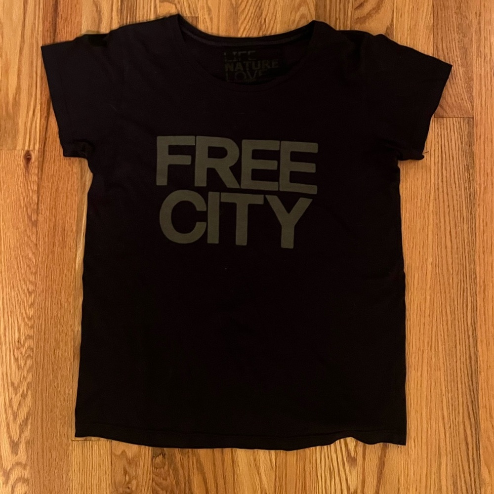Black Free City tee shirt